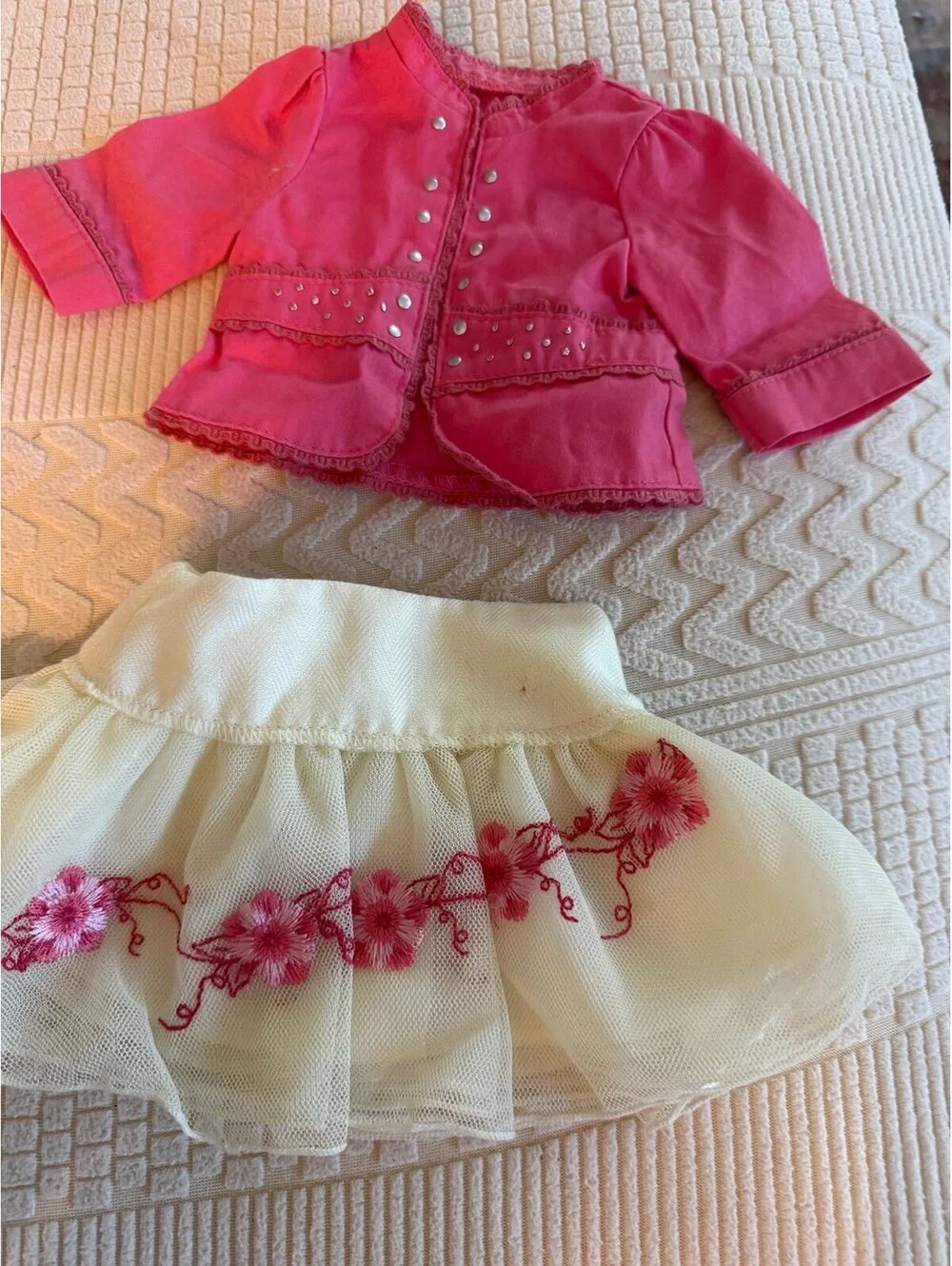 American Girl Doll Nicki Gala Skirt Top 2007